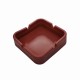 CINZEIRO DE MESA QUADRADO EM SILICONE COR MARROM REF: PPS040-B