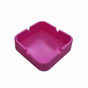 CINZEIRO DE MESA QUADRADO EM SILICONE COR ROSA REF: PPS040-C CINZEIRO DE MESA QUADRADO EM SILICONE COR ROSA REF: PPS040-C