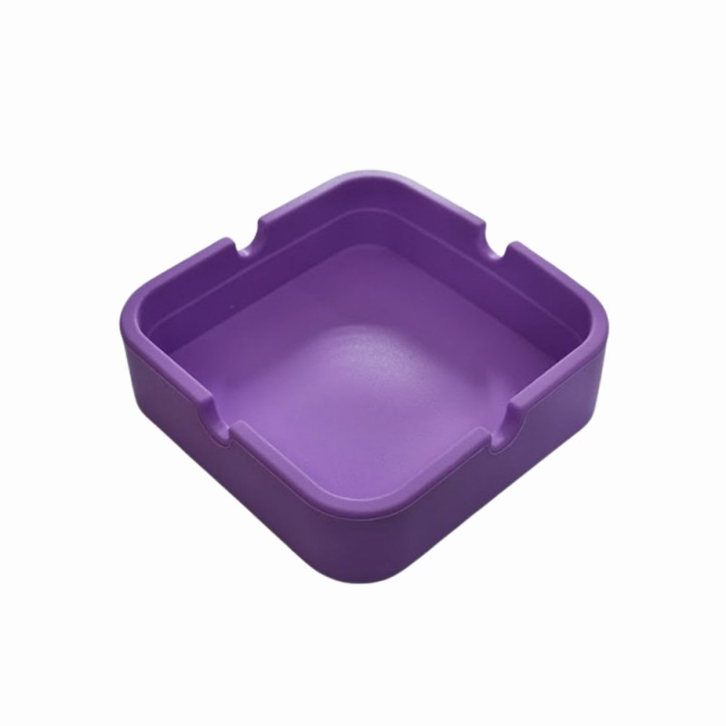 CINZEIRO DE MESA QUADRADO EM SILICONE COR ROXO REF: PPS040-D CINZEIRO DE MESA QUADRADO EM SILICONE COR ROXO REF: PPS040-D