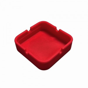 CINZEIRO DE MESA QUADRADO EM SILICONE COR VERMELHO REF: PPS040-E CINZEIRO DE MESA QUADRADO EM SILICONE COR VERMELHO REF: PPS040-E