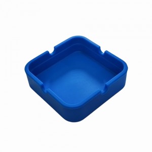 CINZEIRO DE MESA QUADRADO EM SILICONE COR AZUL REF: PPS040-G CINZEIRO DE MESA QUADRADO EM SILICONE COR AZUL REF: PPS040-G