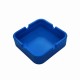 CINZEIRO DE MESA QUADRADO EM SILICONE COR AZUL REF: PPS040-G