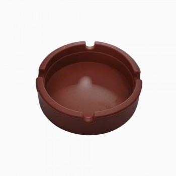 CINZEIRO DE MESA REDONDO EM SILICONE COR MARROM REF: PPS042-B