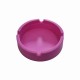 CINZEIRO DE MESA REDONDO EM SILICONE COR ROSA REF: PPS042-C