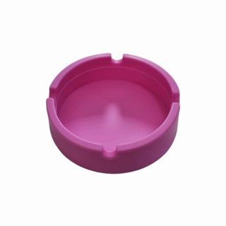 CINZEIRO DE MESA REDONDO EM SILICONE COR ROSA REF: PPS042-C