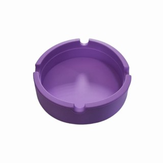 CINZEIRO DE MESA REDONDO EM SILICONE COR ROXO REF: PPS042-D