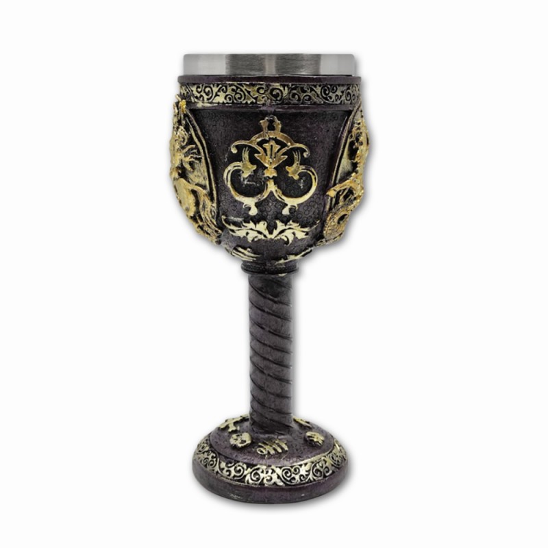 TAÇA MEDIEVAL MODELO SÃO JORGE EM RESINA 180ML REF: AP220101A TAÇA MEDIEVAL MODELO SÃO JORGE EM RESINA 180ML REF: AP220101A