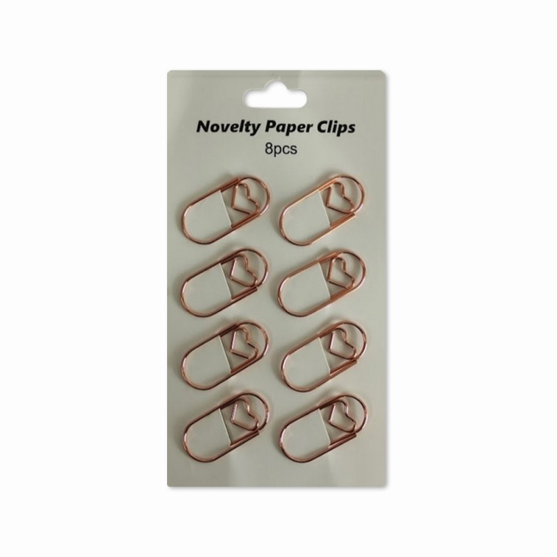 KIT CLIPS COM 8 UNIDADES 38MM EM METAL REF: AP3403