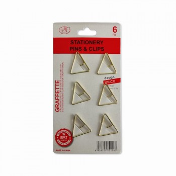 KIT CLIPS COM 6 UNIDADES 27MM EM METAL REF: AP5325 KIT CLIPS COM 6 UNIDADES 27MM EM METAL REF: AP5325