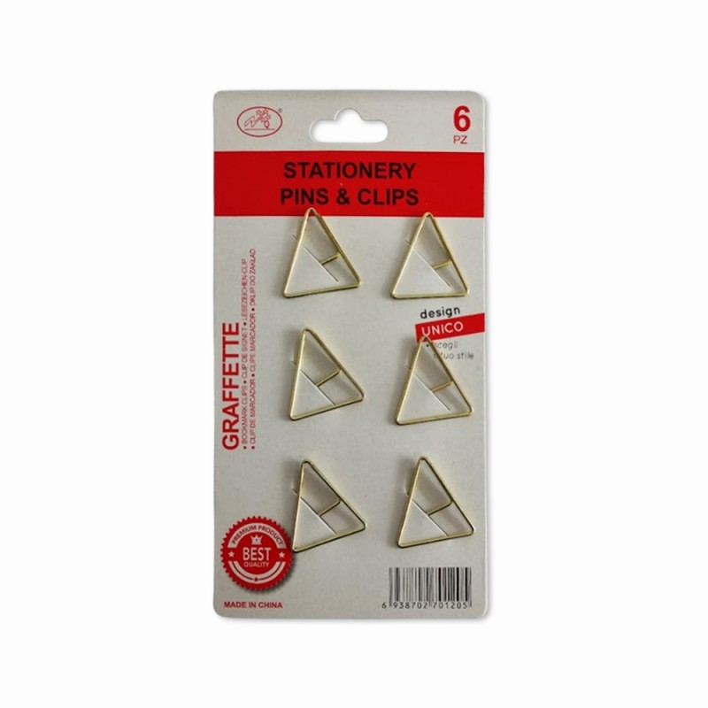KIT CLIPS COM 6 UNIDADES 27MM EM METAL REF: AP5325