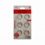 KIT CLIPS COM 6 UNIDADES 25MM EM METAL REF: AP5424