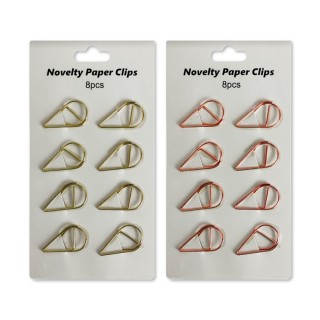 KIT CLIPS COM 8 UNIDADES 33MM EM METAL REF: AP5448