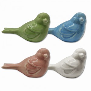 ENFEITE DECORATIVO MODELO PÁSSARO EM CERÂMICA REF: AP8043-1