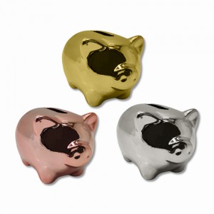 ENFEITE DECORATIVO MODELO COFRINHO DE PORCO REF: AP0609