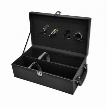 KIT ACESSÓRIOS PARA VINHO COM MALETA 2 GARRAFA REF: SXSP539-2A