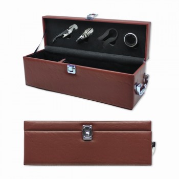 KIT ACESSÓRIOS PARA VINHO COM MALETA 1 GARRAFA REF: SXSP539-3B