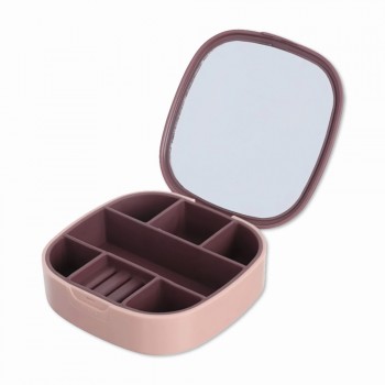MINI ESTOJO PORTA JÓIAS EM PLÁSTICO 10CM REF: Y042