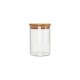 POTE DE VIDRO COM TAMPA EM BAMBU 550ML REF: APP1010
