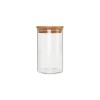 POTE DE VIDRO COM TAMPA EM BAMBU 750ML REF: APP1012 POTE DE VIDRO COM TAMPA EM BAMBU 750ML REF: APP1012