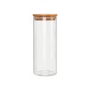 POTE DE VIDRO COM TAMPA EM BAMBU 1300ML REF: APP1020 POTE DE VIDRO COM TAMPA EM BAMBU 1300ML REF: APP1020