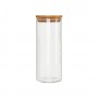  POTE DE VIDRO COM TAMPA EM BAMBU 1300ML REF: APP1020