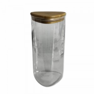 POTE DE VIDRO COM TAMPA EM BAMBU 1600ML REF: AP359 POTE DE VIDRO COM TAMPA EM BAMBU 1600ML REF: AP359
