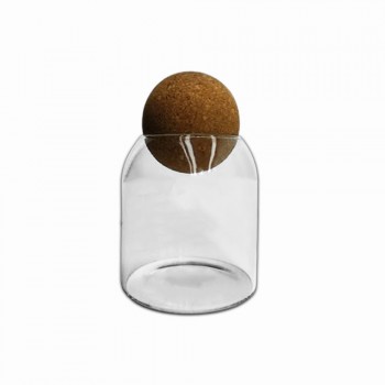 POTE DE VIDRO COM TAMPA EM BAMBU 500ML REF: APPB910 POTE DE VIDRO COM TAMPA EM BAMBU 500ML REF: APPB910