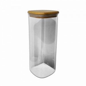 POTE DE VIDRO COM TAMPA EM BAMBU 1750ML REF: APF10250 POTE DE VIDRO COM TAMPA EM BAMBU 1750ML REF: APF10250