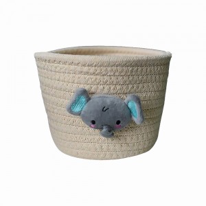 CESTA PARA ARMAZENAMENTO EM ALGODÃO MODELO BICHINHOS REF: AP35673-2
