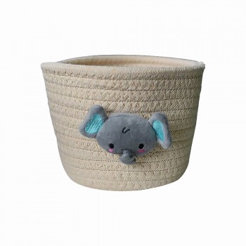 CESTA PARA ARMAZENAMENTO EM ALGODÃO MODELO BICHINHOS REF: AP35673-2 CESTA PARA ARMAZENAMENTO EM ALGODÃO MODELO BICHINHOS REF: AP35673-2