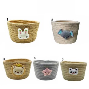 CESTA PARA ARMAZENAMENTO EM ALGODÃO MODELO BICHINHOS REF: AP35673-2