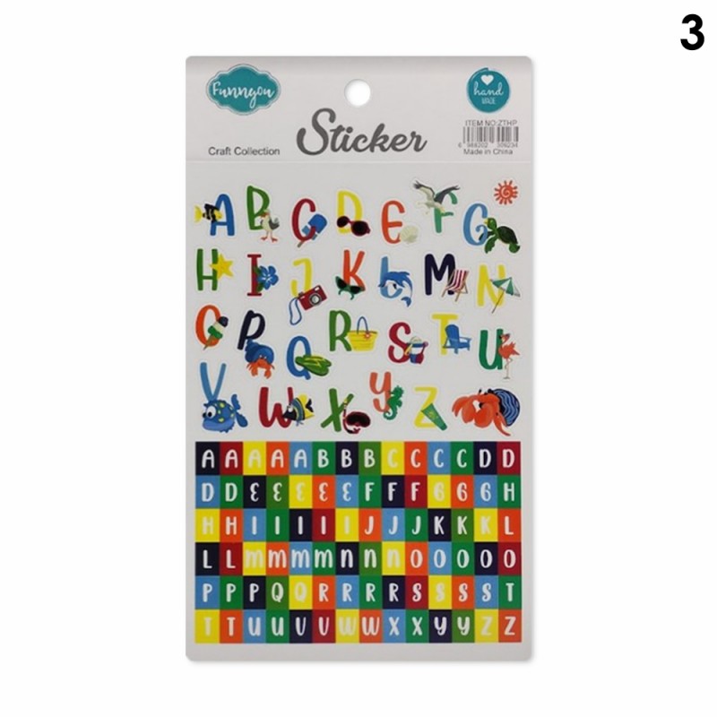 CARTELA DE ADESIVOS EM PLÁSTICO MODELO LETRAS REF: APCTHW04L CARTELA DE ADESIVOS EM PLÁSTICO MODELO LETRAS REF: APCTHW04L