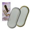 BANDEJA DECORATIVA EM VIDRO COM BORDAS METALIZADA REF: AP6882-73 BANDEJA DECORATIVA EM VIDRO COM BORDAS METALIZADA REF: AP6882-73