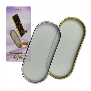 BANDEJA DECORATIVA EM VIDRO COM BORDAS METALIZADA REF: AP6882-73 BANDEJA DECORATIVA EM VIDRO COM BORDAS METALIZADA REF: AP6882-73