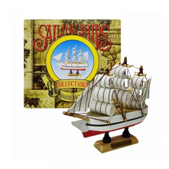 ENFEITE DECORATIVO DE MESA MODELO BARCO EM MADEIRA REF: AP60B-16CM ENFEITE DECORATIVO DE MESA MODELO BARCO EM MADEIRA REF: AP60B-16CM