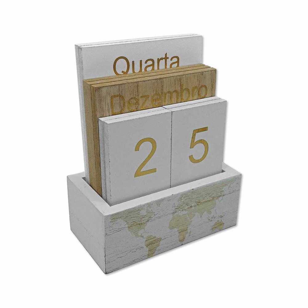 CALENDÁRIO DE MESA EM MADEIRA REF: APCA021