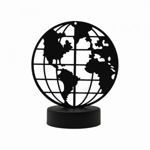 LUMINÁRIA DECORATIVA MODELO GLOBO TERRESTRE EM METAL REF: AP6-201 LUMINÁRIA DECORATIVA MODELO GLOBO TERRESTRE EM METAL REF: AP6-201