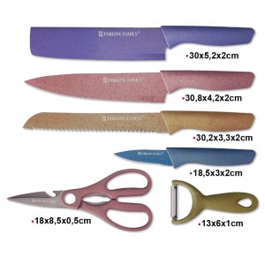 KIT FACAS E UTENSÍLIOS PARA COZINHA EM INOX COLORIDO REF: AP0278C-1.0C KIT FACAS E UTENSÍLIOS PARA COZINHA EM INOX COLORIDO REF: AP0278C-1.0C