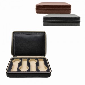 ESTOJO PARA 8 RELÓGIOS EM COURO SINTÉTICO REF: AP7244-8