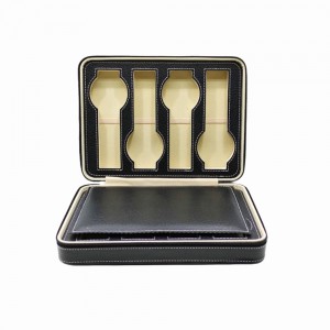 ESTOJO PARA 8 RELÓGIOS EM COURO SINTÉTICO REF: AP7244-8