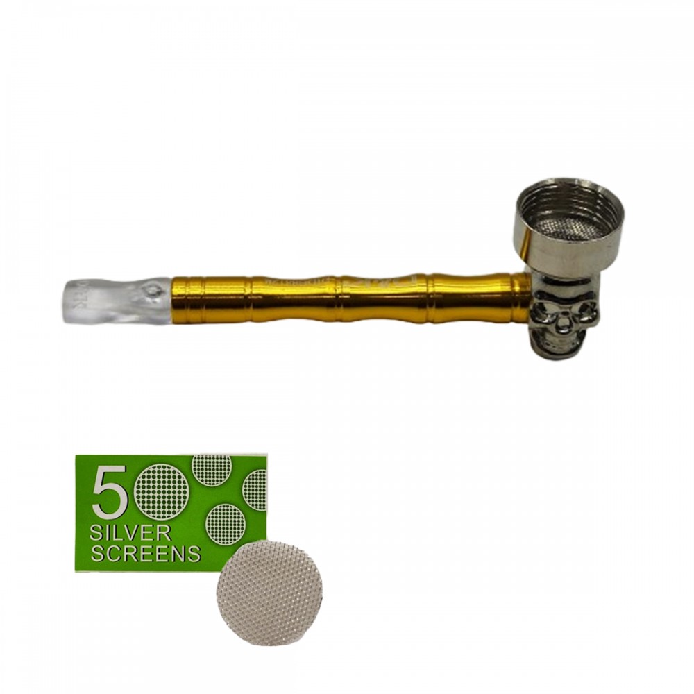 CACHIMBO MODELO CAVEIRA DE METAL E PLÁSTICO REF: APDK8812M