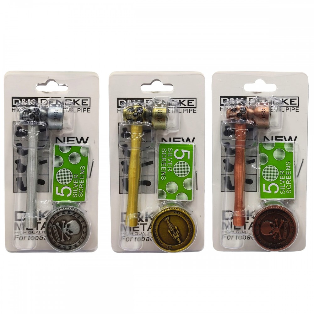 CACHIMBO DE METAL E PLÁSTICO E DICHAVADOR DE PLÁSTICO REF: APDK8812AN