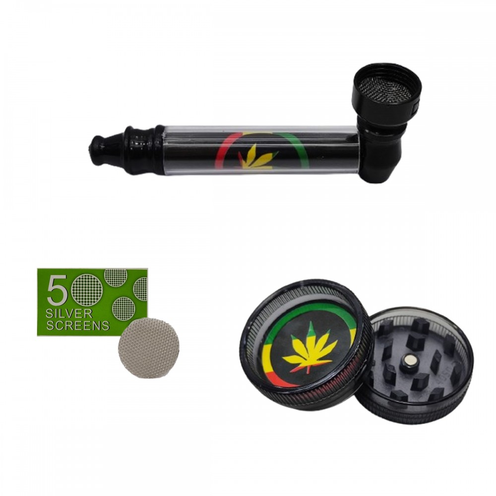 CACHIMBO DE METAL E PLÁSTICO E DICHAVADOR DE PLÁSTICO REF: APDK5857