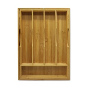 ORGANIZADOR DE GAVETA EXPANSÍVEL EM BAMBU REF: APKF-2T