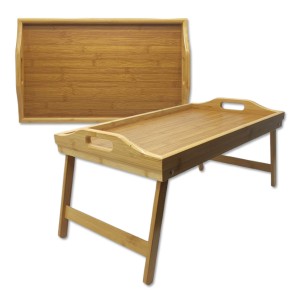 BANDEJA COM PÉ DOBRÁVEL E ALÇAS EM BAMBU REF: APDJCP-1 BANDEJA COM PÉ DOBRÁVEL E ALÇAS EM BAMBU REF: APDJCP-1