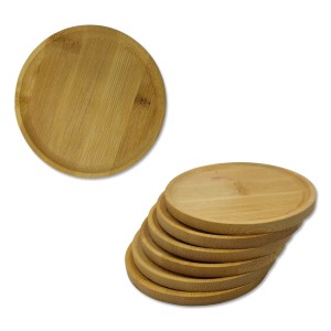 KIT COM 6 PORTA COPOS REDONDO EM BAMBU REF: APCP-6SET KIT COM 6 PORTA COPOS REDONDO EM BAMBU REF: APCP-6SET