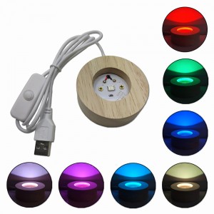 BASE DE LUMINARIA EM LED COLORIDA CABO USB BASE EM MADEIRA REF: AP7812ST-C BASE DE LUMINARIA EM LED COLORIDA CABO USB BASE EM MADEIRA REF: AP7812ST-C