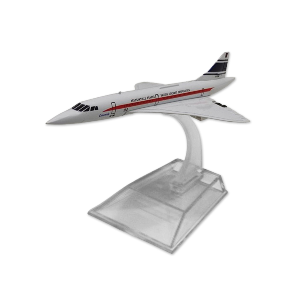 ENFEITE DECORATIVO MODELO AVIÃO CONCORDE  REF: AP7370-S