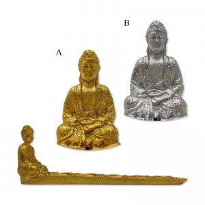 PORTA INCENSO MODELO BUDA MEDITANDO EM RESINA PLÁSTICA REF: AP22086-3-2 PORTA INCENSO MODELO BUDA MEDITANDO EM RESINA PLÁSTICA REF: AP22086-3-2
