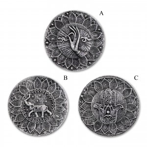 PORTA INCENSO REDONDO EM RESINA PLÁSTICA REF: APHY2302-SL